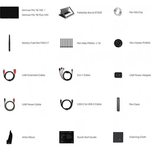 Графічний монітор-планшет Huion Kamvas Pro 16 Plus 4K (GT1562) [65894] - фото 4
