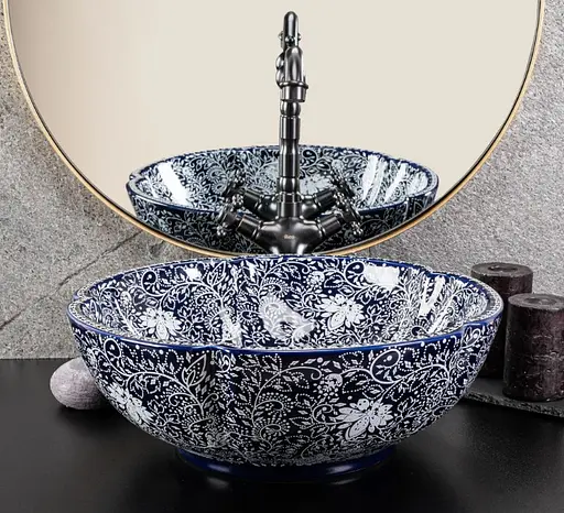 Умивальник Rea Sevilla накладний REA-U7505, Цветной - фото 4