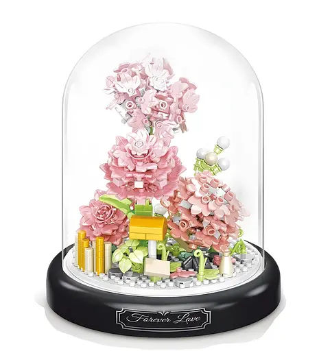 3D конструктор Гвоздики под колбой на 624 детали (1288-P) - фото 2