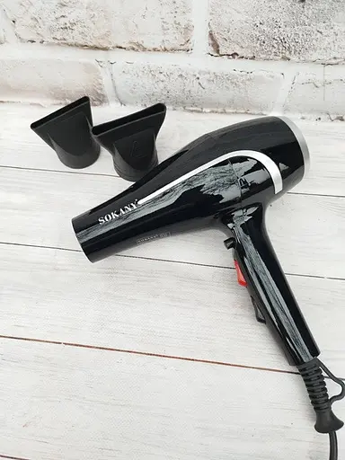Фен стайлер Sokany SK-14021 для укладання волосся з 2 вузькими концентраторами 2400Вт Чорний - фото 2