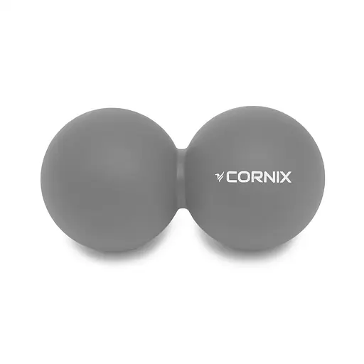 Массажный мяч двойной Cornix Cornix Lacrosse DuoBall 6.3 x 12.6 см XR-0115 Grey - фото 1