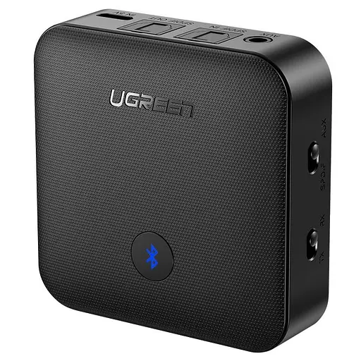 Bluetooth аудио-адаптер Ugreen CM144 Bluetooth Audio Receiver HD 5.0 (LY) 3.5mm+optical fiber (70158)