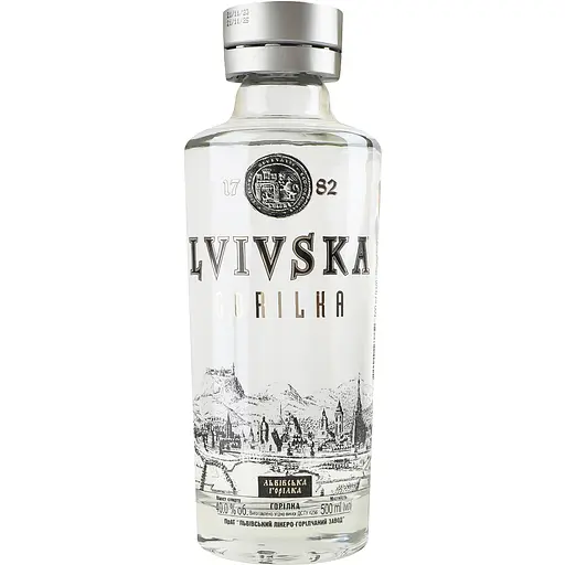 Водка Lvivska gorilka Львовская водка 40% 0.5л  - фото 1