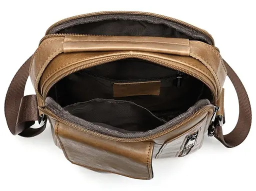 Чоловіча шкіряна сумка Vintage 18х22,5х5,5 см sum0012358 - фото 5
