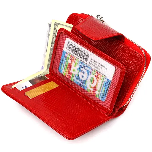 Жіночий шкіряний гаманець Canpellini 9.5х13.2х3 см acs0025520 - фото 4