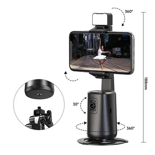 Штатив Adyss A200 с автоматическим слежением за лицом черный - фото 9