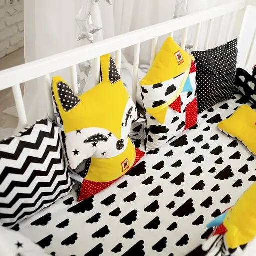 Підвіска-бортик для ліжечка "Подушка B&W" МС 110512-01 - фото 2