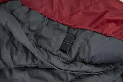 Спальный мешок High Peak TR 300/0°C Dark Red/Grey Left (23066) - фото 4