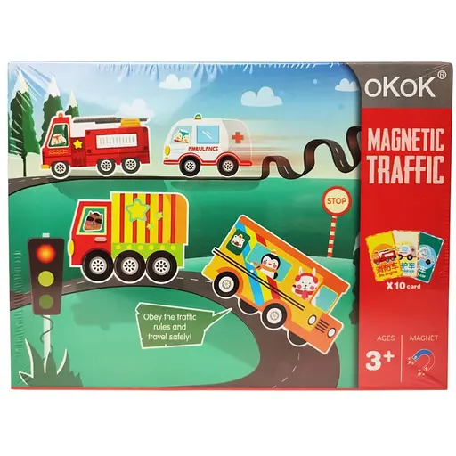 Деревянные пазлы oKoK магнитный транспорт MD 2815