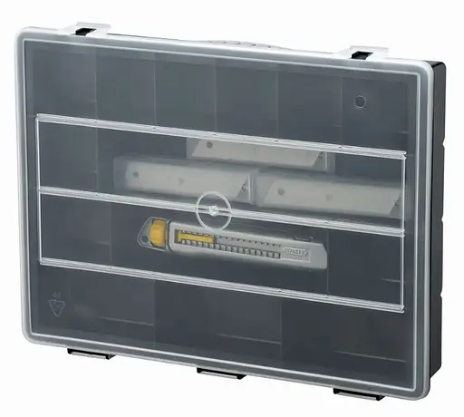 Нож Stanley Interlock + 50 шт лезвие шириной 18 мм, длина ножа 165 мм, в кейсе (STHT10018-9) - фото 1