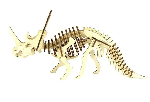 Дерев'яний конструктор Трицератопс 40 деталей - фото 7