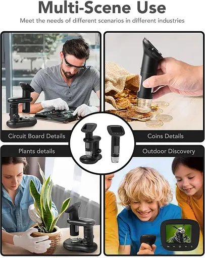 Цифровой ручной микроскоп с 2-дюймовым ЖК-дисплеем - фото 5