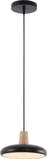 Подвесная люстра XI3342-1 черный + дерево