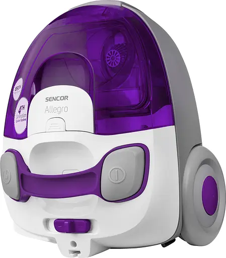 Пилосос Sencor контейнерний Allegro, 890Вт, конт пил -1.5л, НЕРА, фіолетово-сірий - фото 4