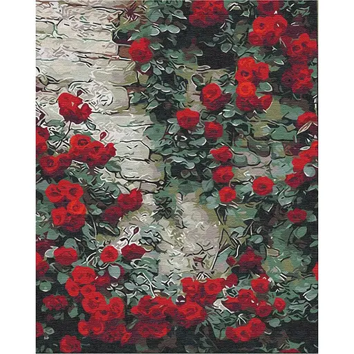 Картина по номерам Цветы у дома Brushme 40x50 см разноцветная 000276500