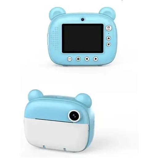 Детская цифровая фотокамера мгновенной печати с термопринтером M&A-2000 Синяя - фото 3