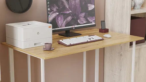 Компьютерный стол Ferrum-decor Ханна 75x140x60 серый ДСП Дуб Артизан 32мм (FRD-106227) - фото 2