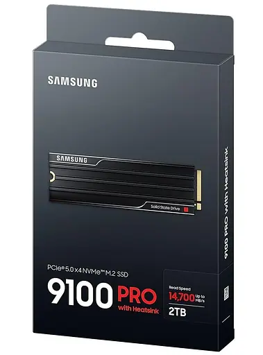 Накопитель SSD Samsung m.2 NVMe 2TB 9100 PRO V-NAND TLC with Heatsink PCIe 5.0 (MZ-VAP2T0CW) - фото 4