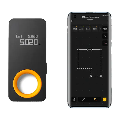 Умный лазерный дальномер Xiaomi HOTO Smart Laser Tape Measure (QWCJY001) - фото 4