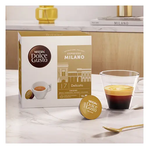 Уценка. Кофе в капсулах NESCAFE Dolce Gusto Espresso Milano 99.2 г (16 шт. по 6.2 г) - фото 9