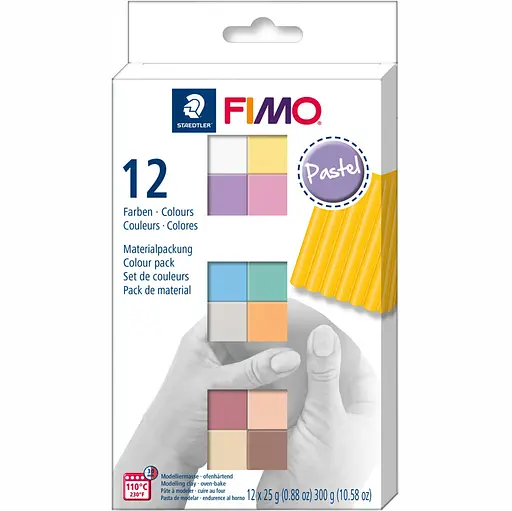 Набор пластики "Pastel Colours" 12х25г Fimo