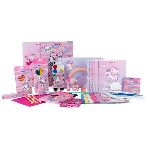 Подарочный набор первоклассника  Kite Hello Kitty 29 предметов HK24-S01 - фото 1