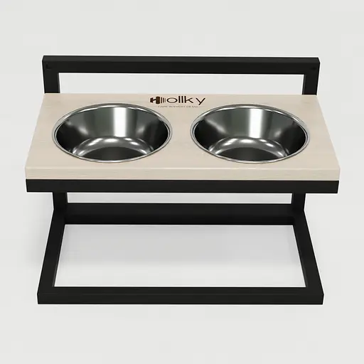 Hollky Flex M — миски на регульованій підставці для середніх собак (2 × 0.85 л) - фото 3