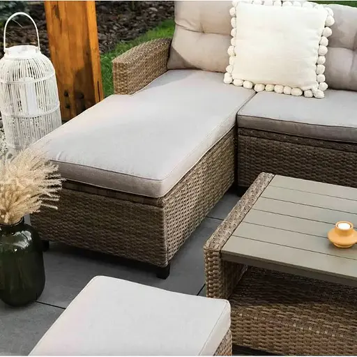 Комплект садових меблів Di Volio Dalmia бежевий/кремовий - фото 5