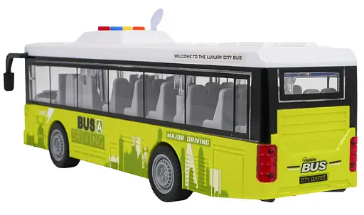 Интерактивный детский автобус Ramiz 1:16 со светом и звуком зеленый - фото 3