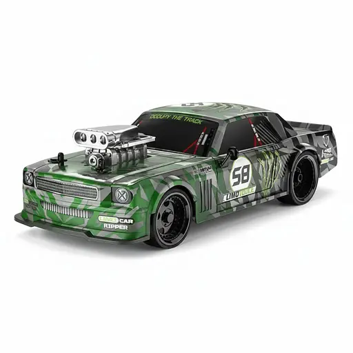 Радиоуправляемая Машина YD 898 MT 6518-01, Масштаб 1:16, Противоударная, Резиновые шины, Акум. 3.7V, Пульт 2.4GHz, Зеленая