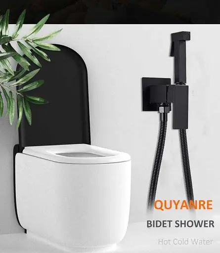 Гігієнічний душ Quyanre Змішувач для біде (Чорний мат) - фото 6