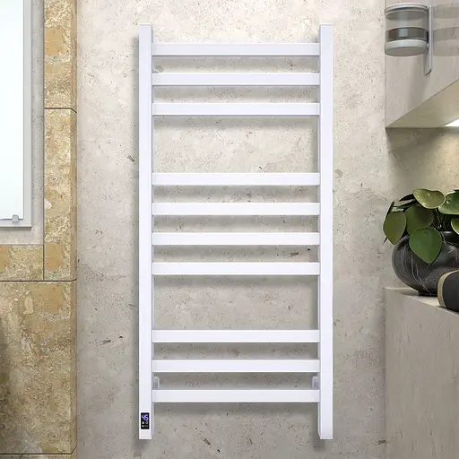 Електрична рушникосушка Navin Авангард 480x1000 Sensor правобічна з таймером, біла 12-028053-4810, Білий матовий, Праве, Електронний - фото 5