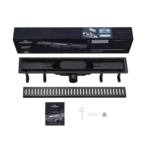 Трап линейный Kroner KRP Harz SCH60 Sektion Schwarz CV029588 - фото 4