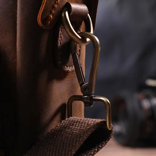 Чоловіча шкіряна сумка Vintage 13,5х19х8 см sum0022406 - фото 8