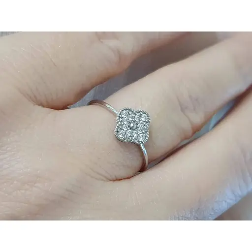 Срібне кільце Імперія золота з фіанітами. КВ1138С 16,5 - фото 2