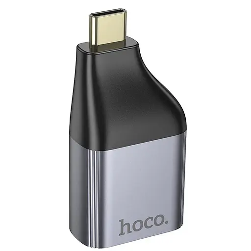 Переходник Hoco UA33 Type-C to HDTV Metal grey - фото 4