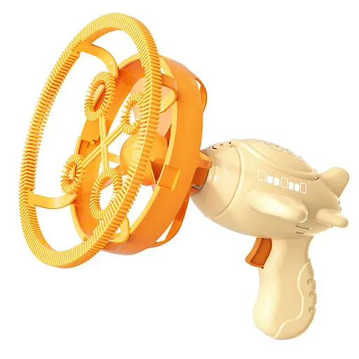 Пістолет для мильних бульбашок H035 Bubble Gun з пропелером 2in1 + bottle 250ml Biege