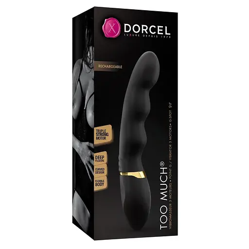 Вібратор Dorcel Too Much Rechargeable 22 см чорний - фото 7