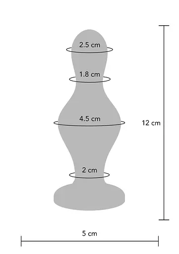 Анальна пробка TOYJOY The Batter Buttplug 12 см (синій) - фото 10