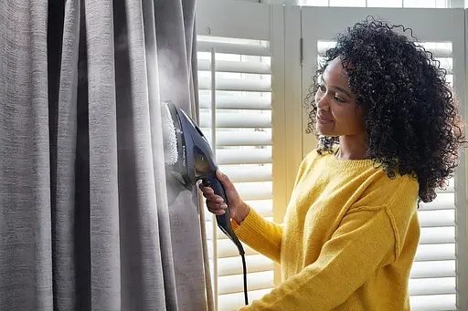 Russell Hobbs Відпарювач Steam Genie 2-в-1, 1700Вт, 150мл, паровий удар -20гр, постійна пара - 20гр, керам. підошва, синій - фото 10