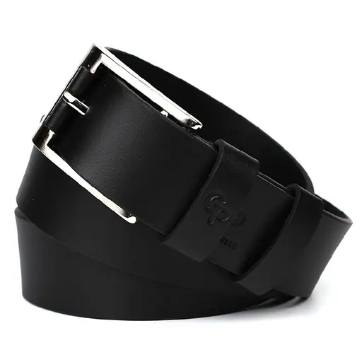 Ремінь шкіряний Grande Pelle чорний 120х3.8х0.5 см acs0032052 - фото 3