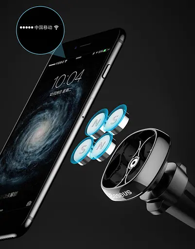 Автодержатель в решетку воздуховода Baseus Privity Pro Air Magnet Bracket - фото 4