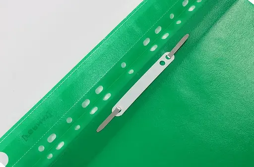 Папка-швидкозшивач E38504-04 Economix Light з прозорим верхом А4 з перфорацією глянець, зелений (4044572385185) - фото 3