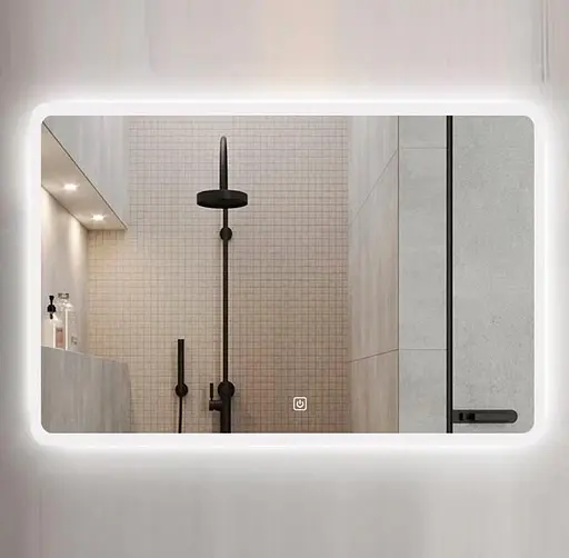 Дзеркало Dusel DE-M3011 70x90 см Сенсорне включення + підігрів, Білий - фото 1