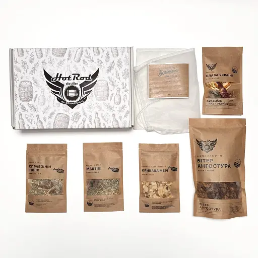 Подарунковий набір для настоянок Hot Rod Distiller Коктейльний бар