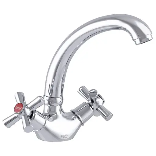 Смеситель для умывальника Zerix TLC 722 ZX0163 Хром - фото 1