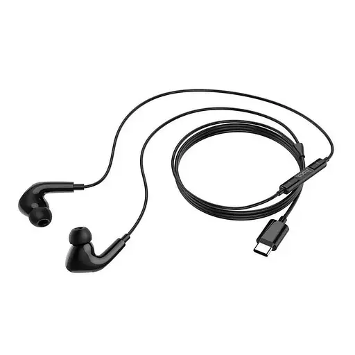 Навушники HOCO M101 Pro Crystal sound Type-C wire-controlled digital earphones with microphone Black - фото 3