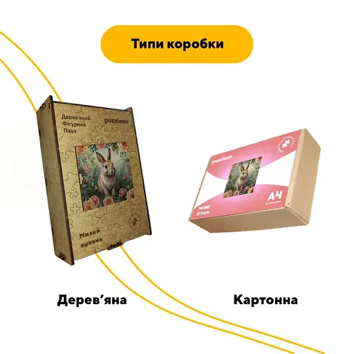 Деревяний фігурний пазл Милий Вухань, А2, Деревяна коробка 300+ елементів - фото 4