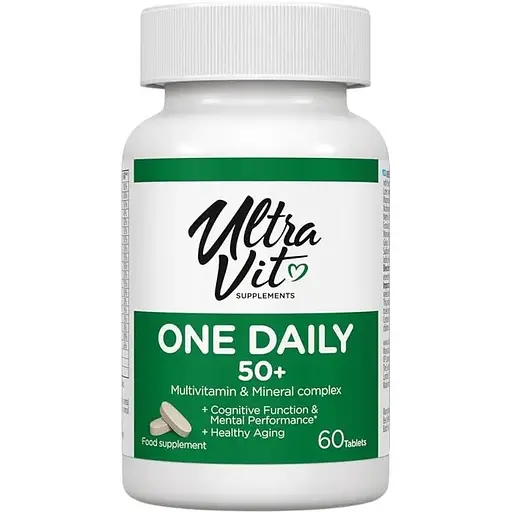 Вітаміни та мінерали VPLab UltraVit One Daily 50+, 60 таблеток