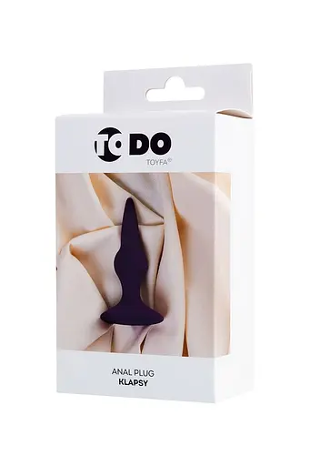 Анальная пробка ToDo Anal Plug Klapsy 10.5 см (фиолетовый) - фото 6